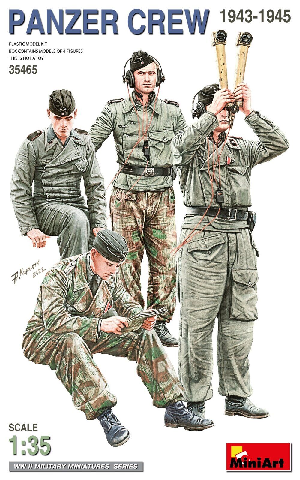 MiniArt 1/35 Panzer Crew (1943-1945) Plastic Model Kit