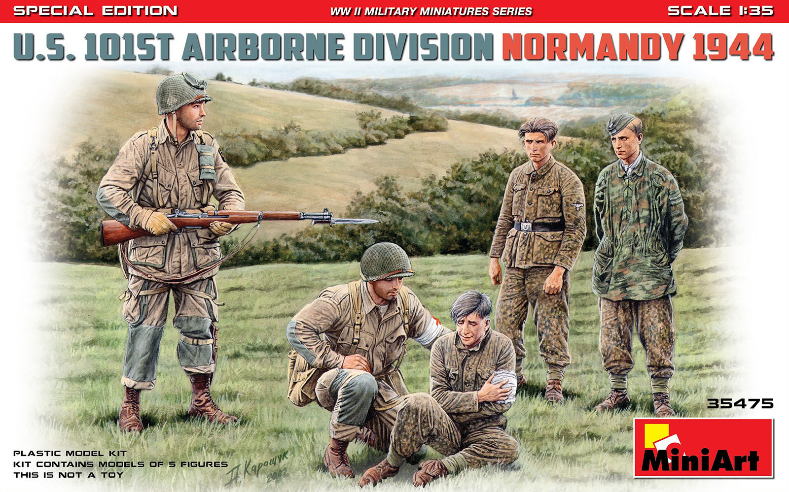 MiniArt 1/35 U.S. 101st Airborne Division (Normandy 1944). Special Edition Plastic Model Kit