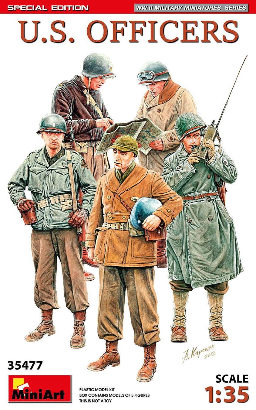 MiniArt 1/35 U.S.Officers. Special Edition Plastic Model Kit