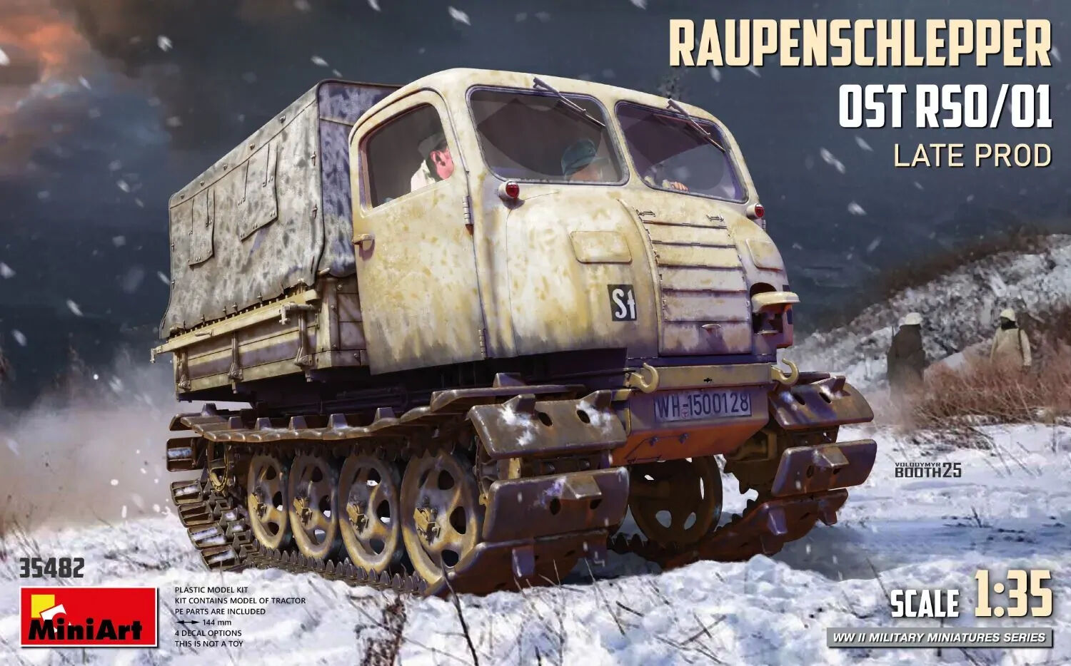 MiniArt 1/35 Raupenschlepper Ost RSO/01. Late Prod Plastic Model Kit