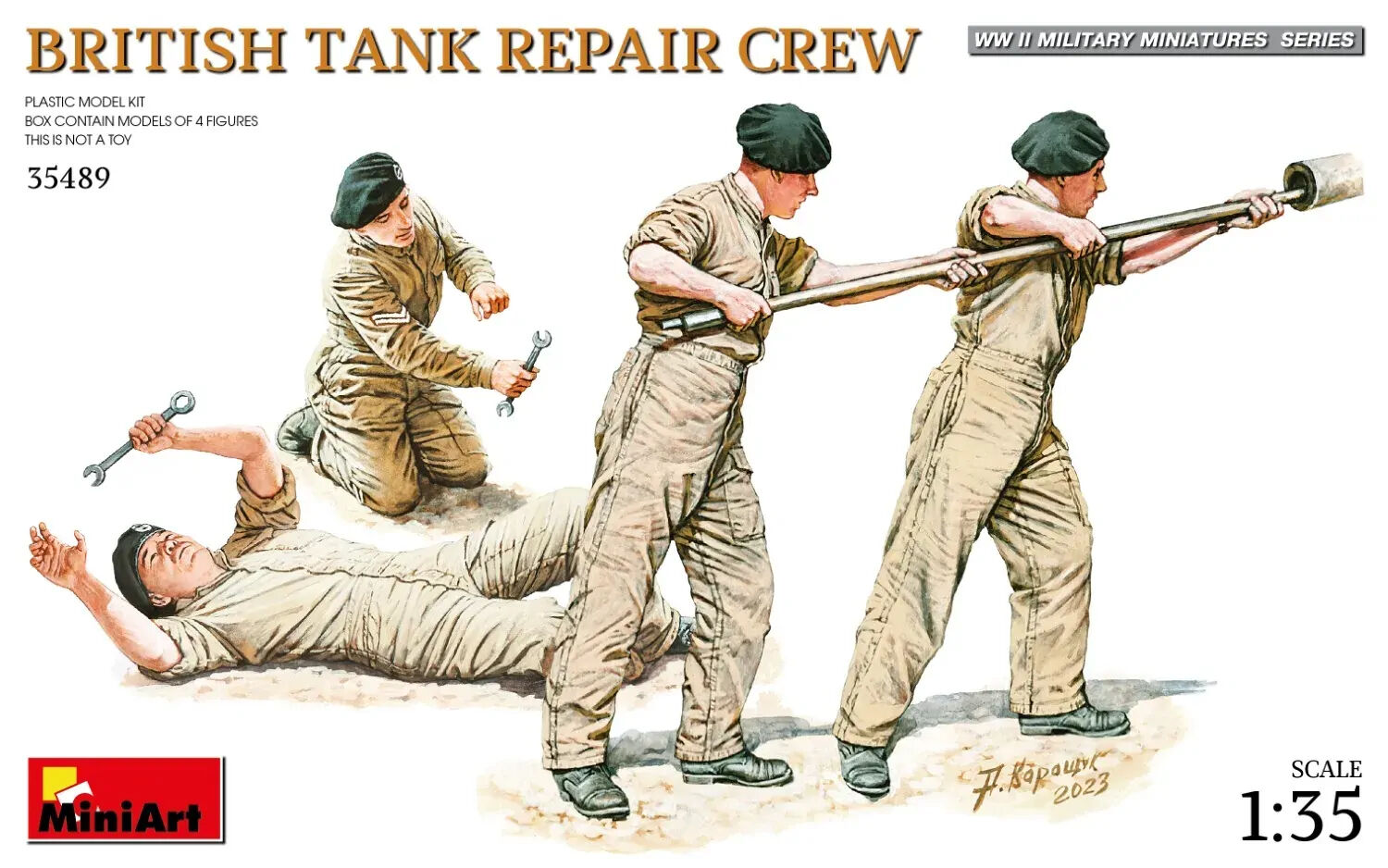 MiniArt 1/35 British Tank Repair Crew Plastic Model Kit