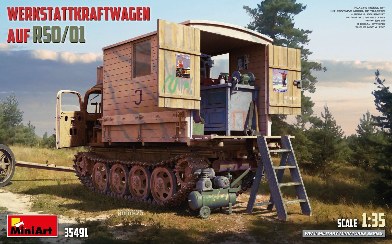 MiniArt 1/35 Werkstattkraftwagen Auf RSO/01 Plastic Model Kit