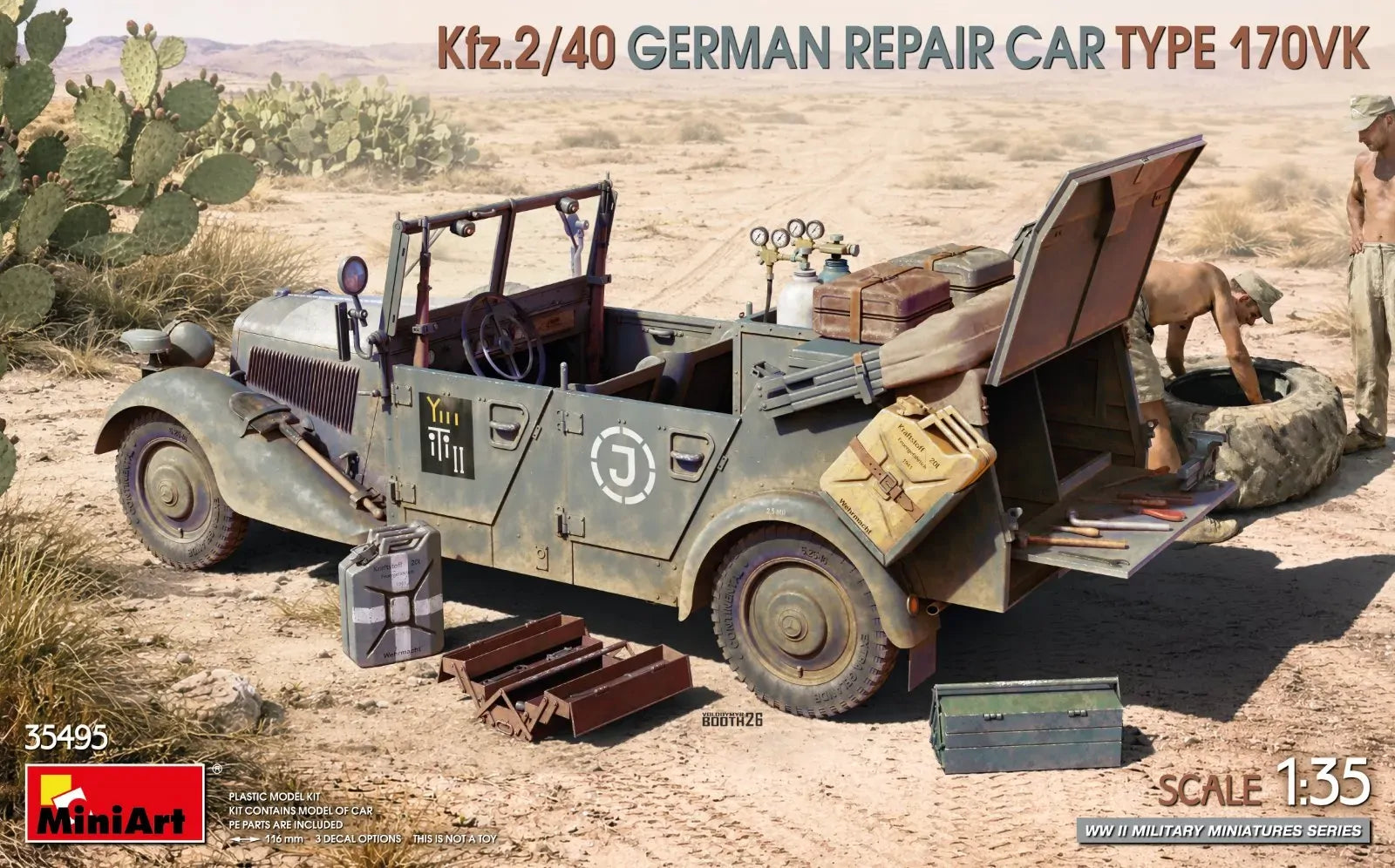 MiniArt 1/35 Kfz.2/40 German Repair Car Type 170VK Plastic Model Kit