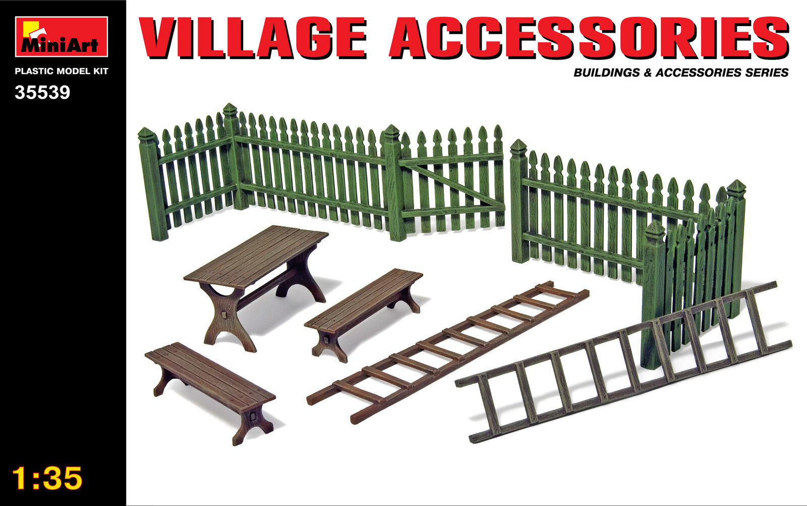 MiniArt 1/35  Village Accessories Plastic Model Kit