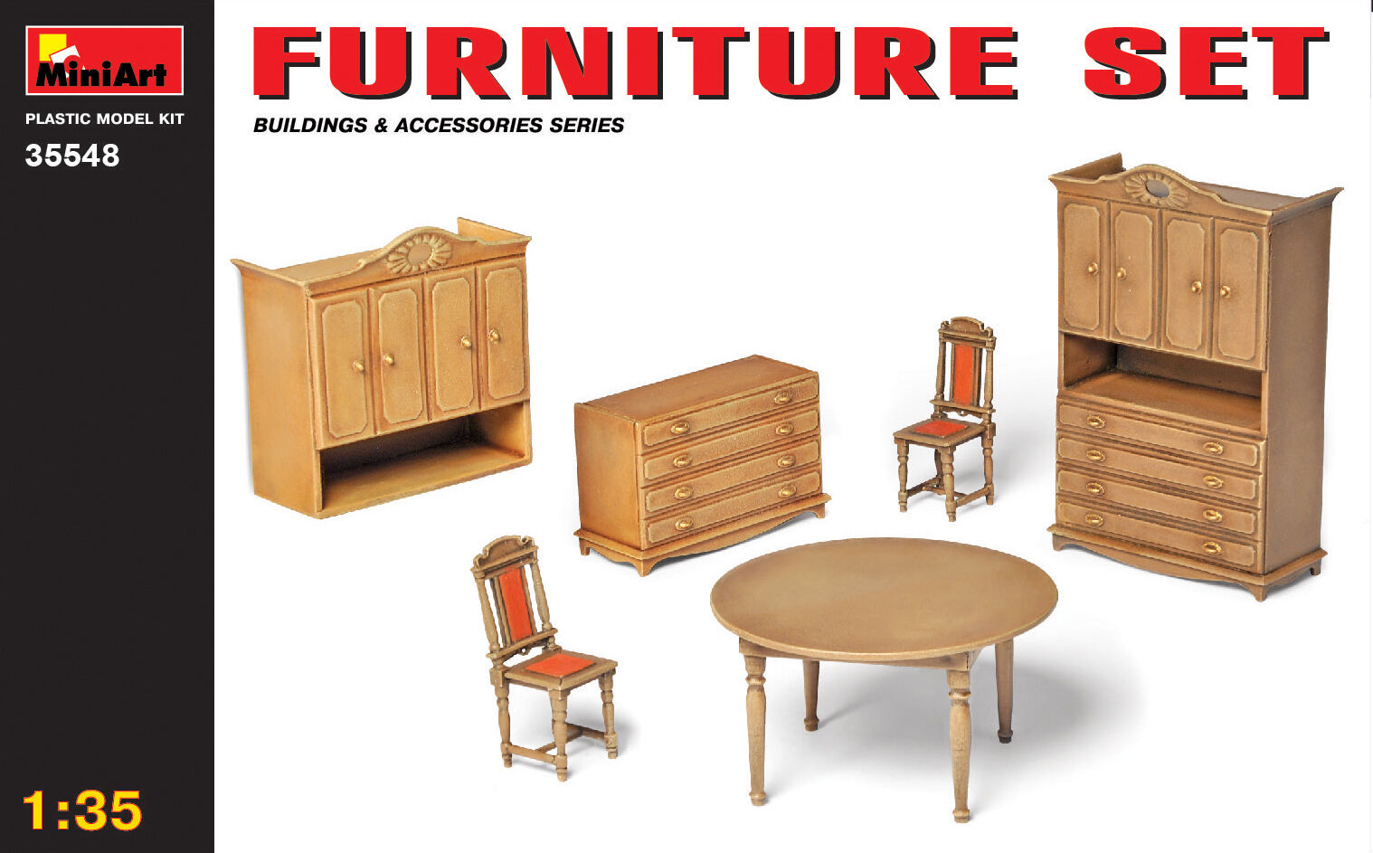 MiniArt 1/35 Furniture Set Plastic Model Kit