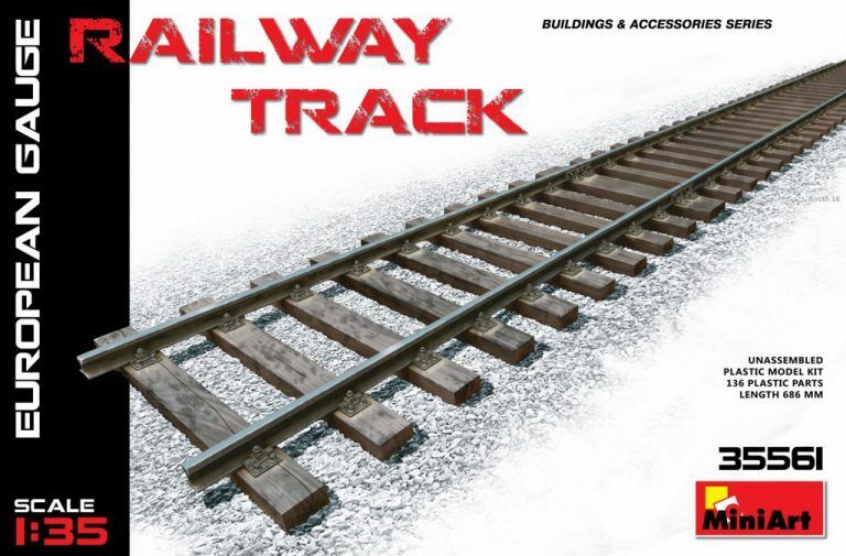 MiniArt 1/35 Railway Track (European Gauge) Plastic Model Kit