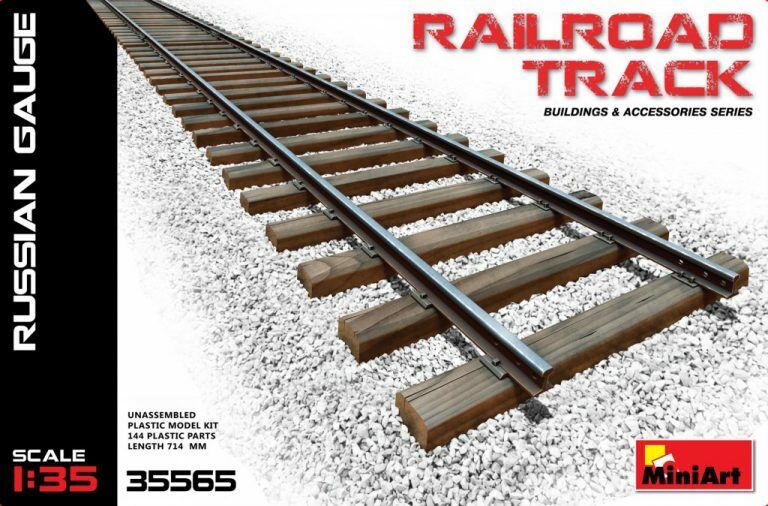 MiniArt 1/35 Railroad Track (Russian Gauge) Plastic Model Kit