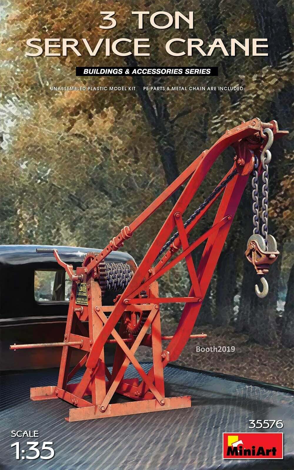 MiniArt 1/35 3 Ton Service Crane Plastic Model Kit
