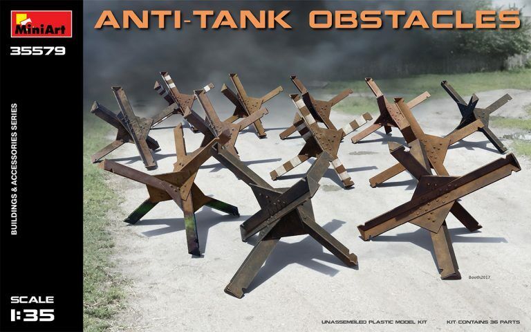 MiniArt 1/35 Anti-tank Obstacles Plastic Model Kit