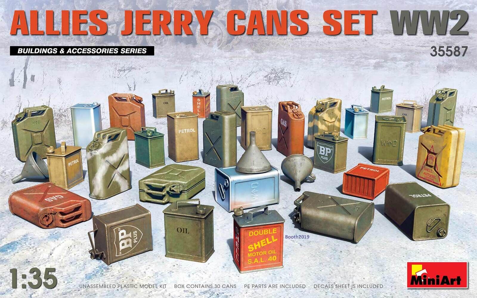 MiniArt 1/35 Allies Jerry Cans Set WW2 Plastic Model Kit