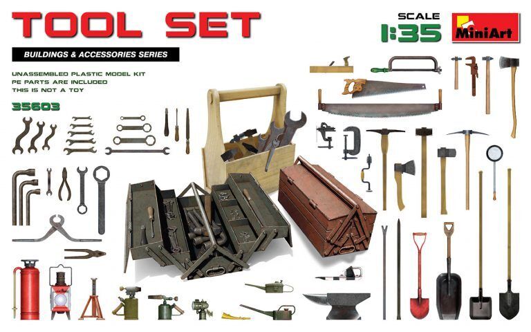 MiniArt 1/35 Tool Set Plastic Model Kit