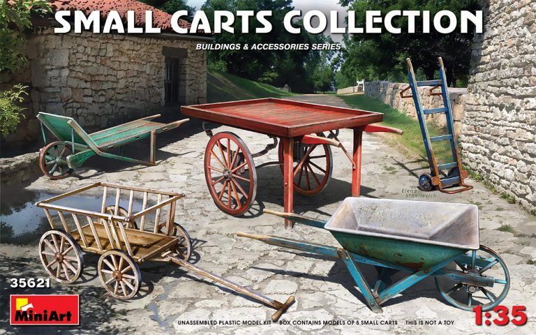 MiniArt 1/35 Small Carts Collection Plastic Model Kit