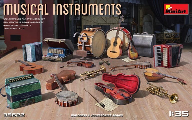 MiniArt 1/35 Musical Instruments Plastic Model Kit