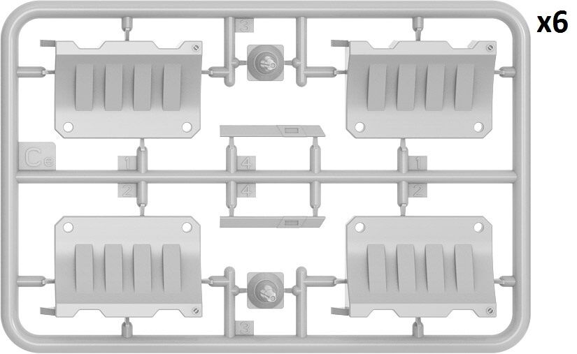 MiniArt 1/35 Plastic Barrier Set Plastic Model Kit