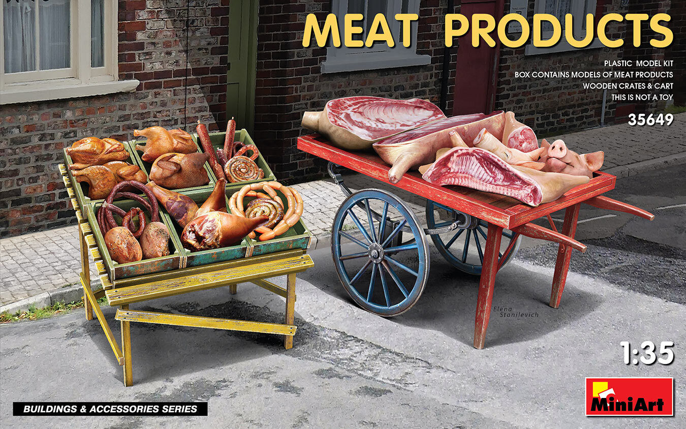 MiniArt 1/35 Meat Products Plastic Model Kit
