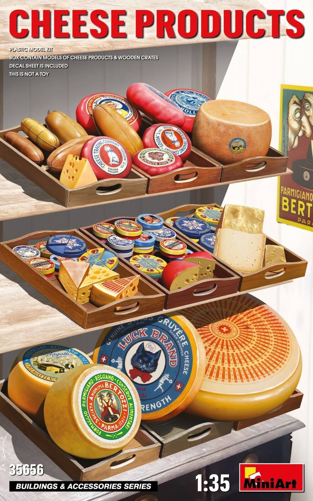 MiniArt 1/35 'Cheese Products Plastic Model Kit