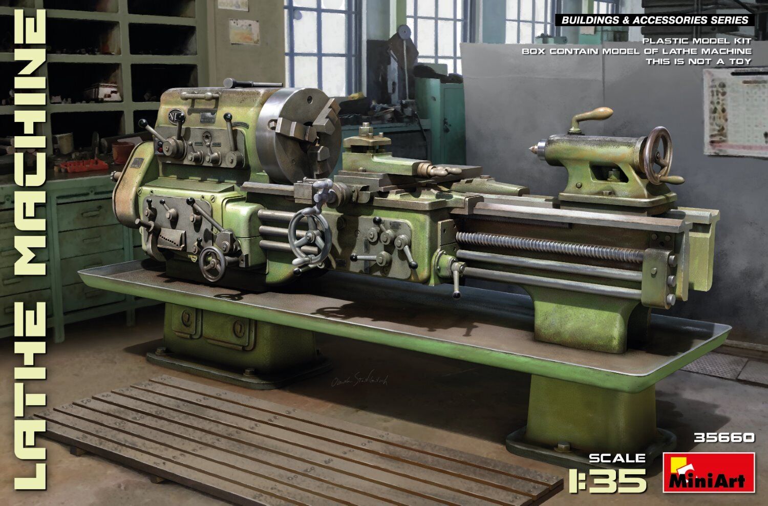 MiniArt 1/35 Lathe Machine Plastic Model Kit