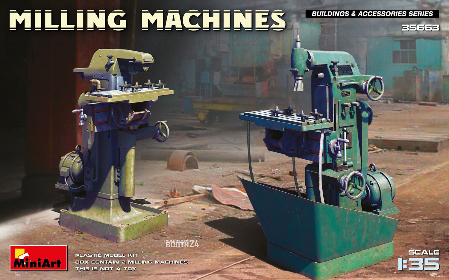 MiniArt 1/35 Milling Machines Plastic Model Kit