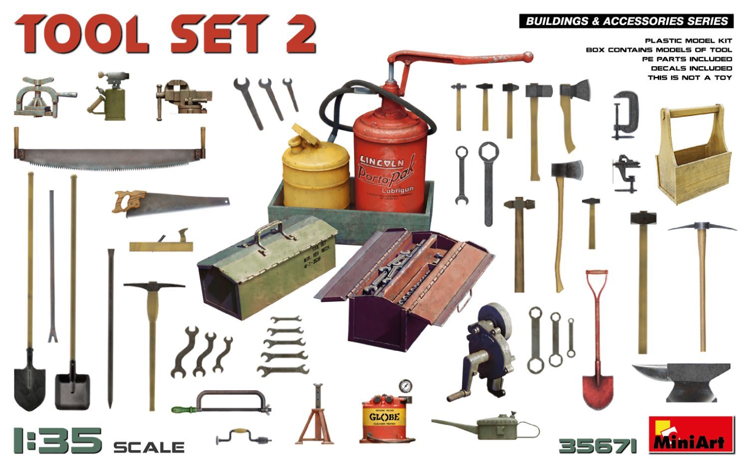 MiniArt 1/35 Tool Set #2 Plastic Model Kit