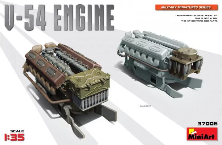 MiniArt 1/35 V-54 Engine Plastic Model Kit