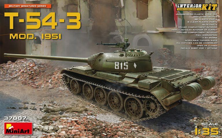 MiniArt 1/35 T-54-3 Mod. 1951 Interior Kit Plastic Model Kit