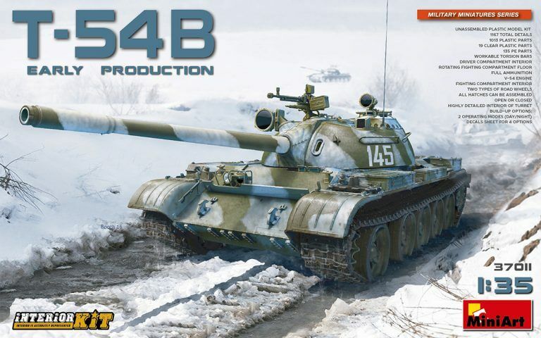 MiniArt 1/35 Soviet Medium Tank T-54B. Interior Kit Plastic Model Kit