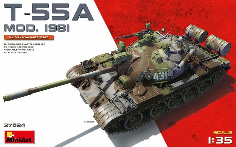 MiniArt 1/35 T-55A Mod.1981 Plastic Model Kit