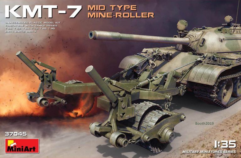 MiniArt 1/35 KMT-7 Mid Type Mine-Roller Plastic Model Kit