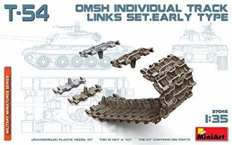MiniArt 1/35 T-54 OMSh Individual Track Links Set.Early Type Plastic Model Kit