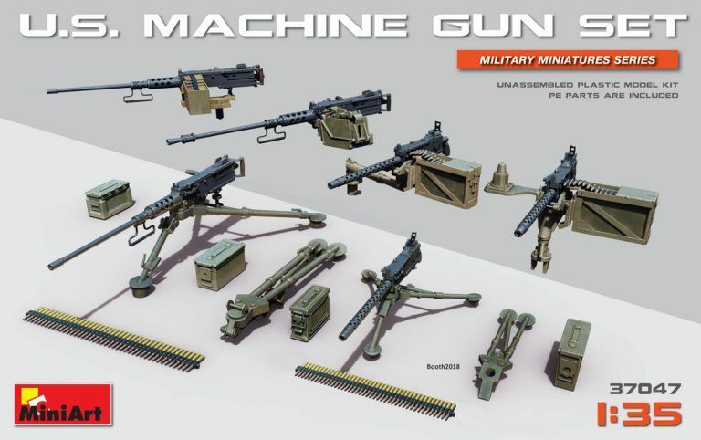 MiniArt 1/35 U.S. Machine Gun Set Plastic Model Kit