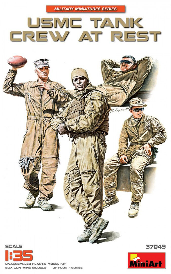 MiniArt 1/35 USMC Tank Crew at Rest Plastic Model Kit