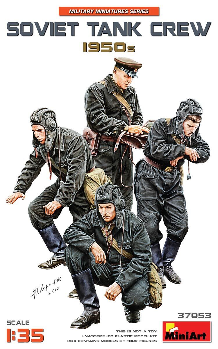MiniArt 1/35 Soviet Tank Crew 1950s Plastic Model Kit