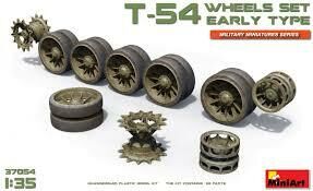 MiniArt 1/35 T-54 Wheels Set. Early Type Plastic Model Kit