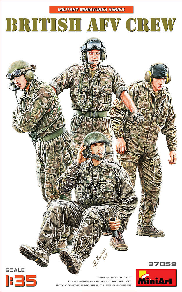 MiniArt 1/35 British AFV Crew Plastic Model Kit