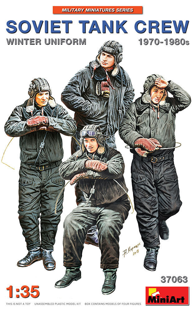 MiniArt 1/35 Soviet Tank Crew 1970-1980s. Winter Uniform Plastic Model Kit