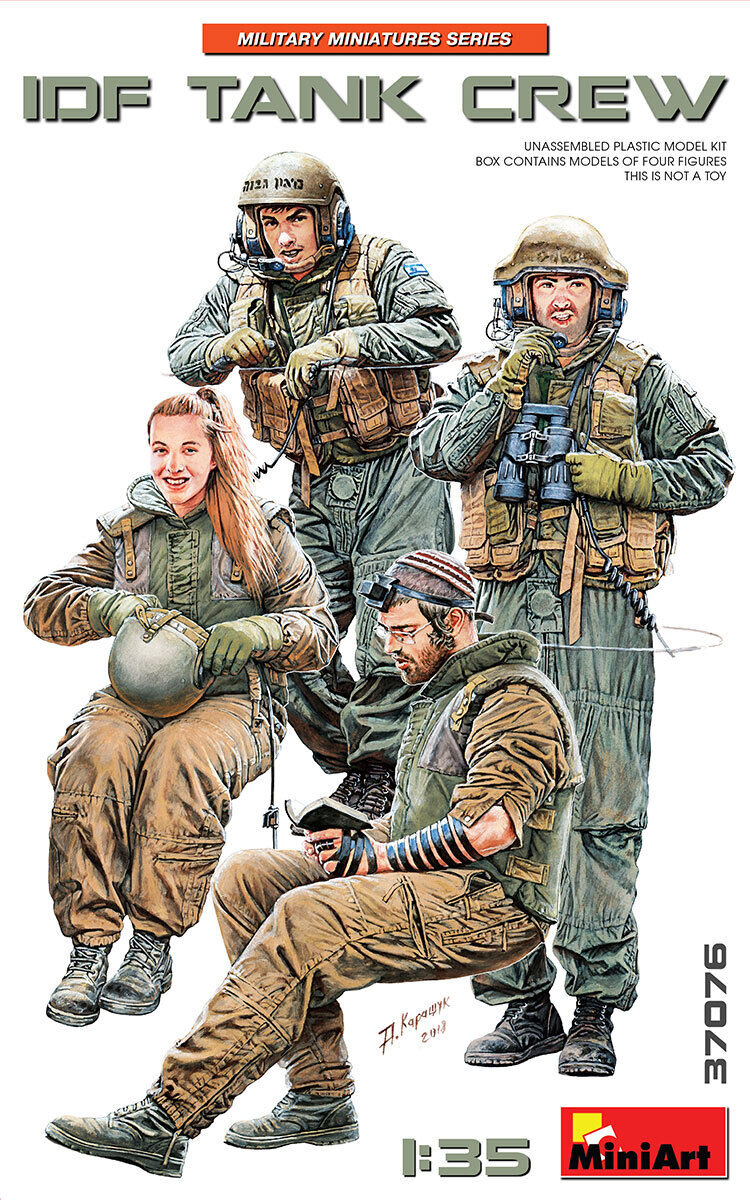 MiniArt 1/35 IDF Tank Crew Plastic Model Kit