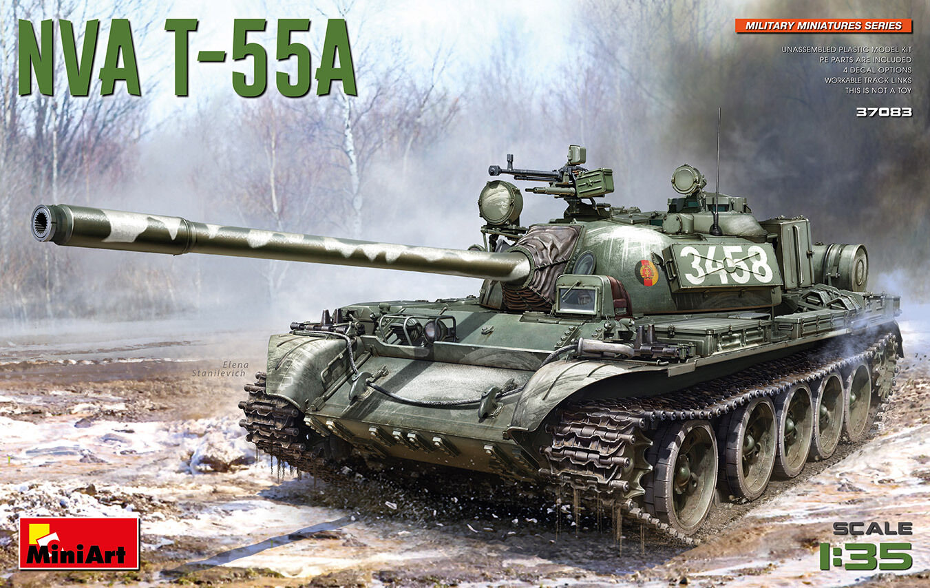 MiniArt 1/35 NVA T-55A Plastic Model Kit