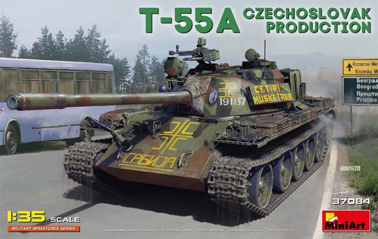 MiniArt 1/35 T-55A Czechoslovak Prod. Plastic Model Kit