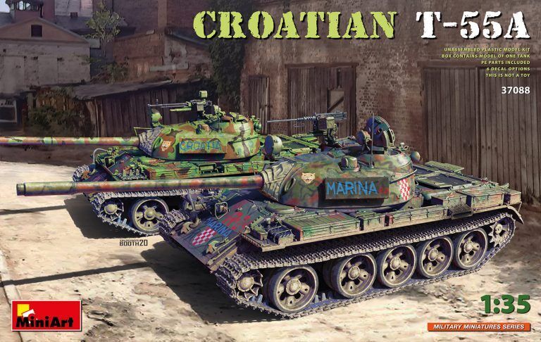 MiniArt 1/35 Croatian T-55A Plastic Model Kit