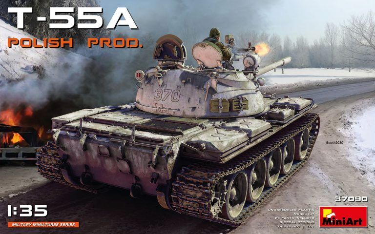 MiniArt 1/35 T-55A POLISH PRODUCTION Plastic Model Kit