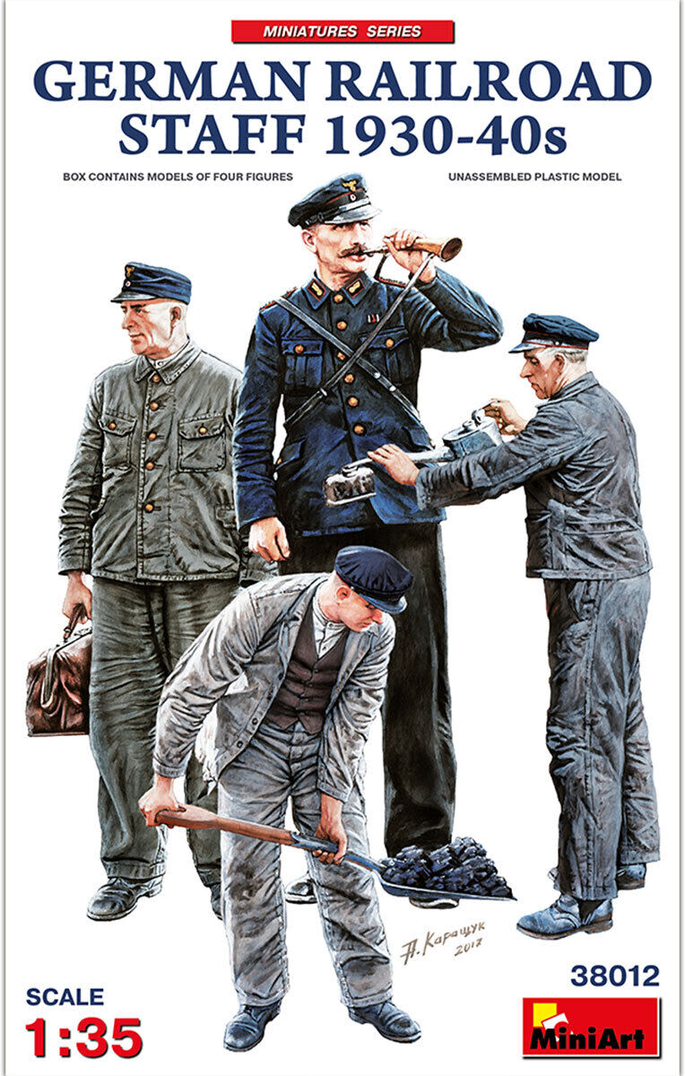 MiniArt 1/35 German Railroad Staff 1930-40s Plastic Model Kit
