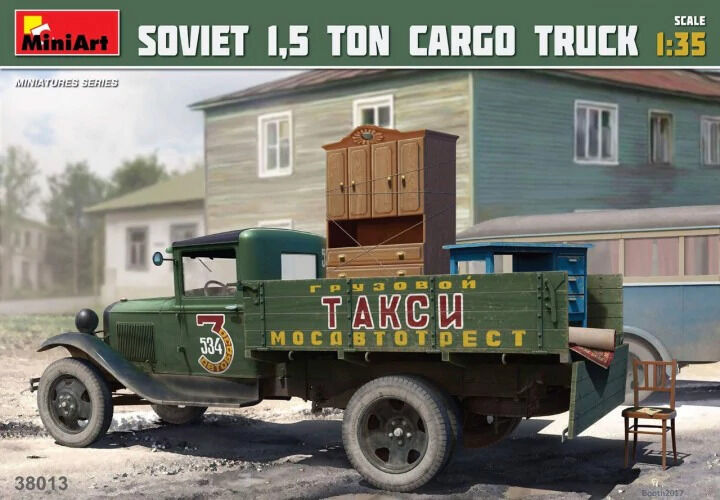 MiniArt 1/35 Soviet 1.5 ton Truck AA Type Polutorka Plastic Model Kit