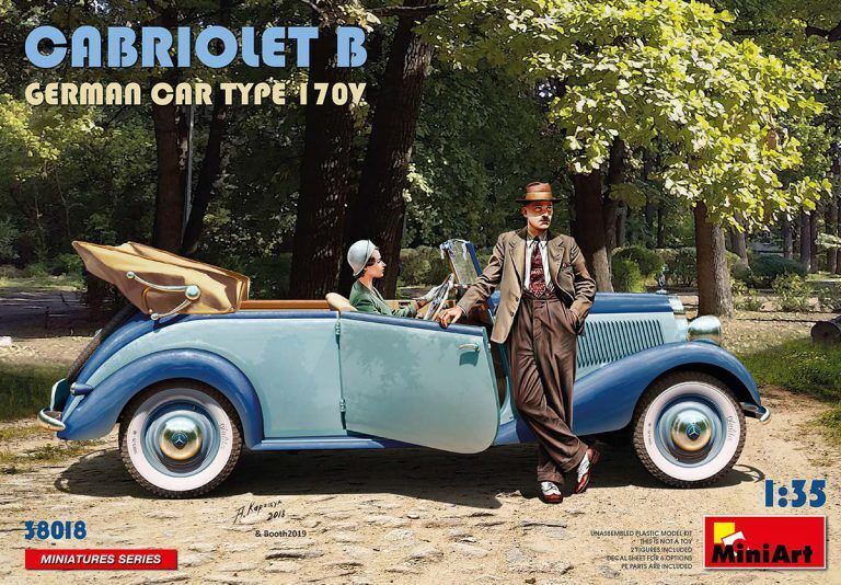 MiniArt 1/35 Cabriolet B German Car Type 170V Plastic Model Kit
