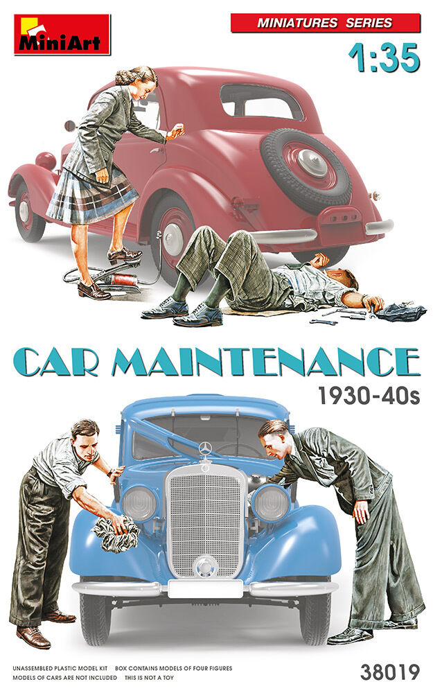 MiniArt 1/35 Car Maintenance 1930-40s Plastic Model Kit