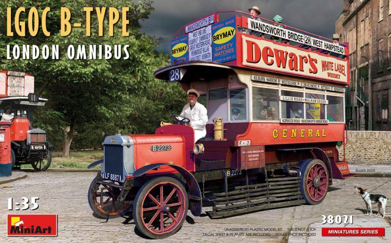 MiniArt 1/35 LGOC B-Type London Omnibus Plastic Model Kit