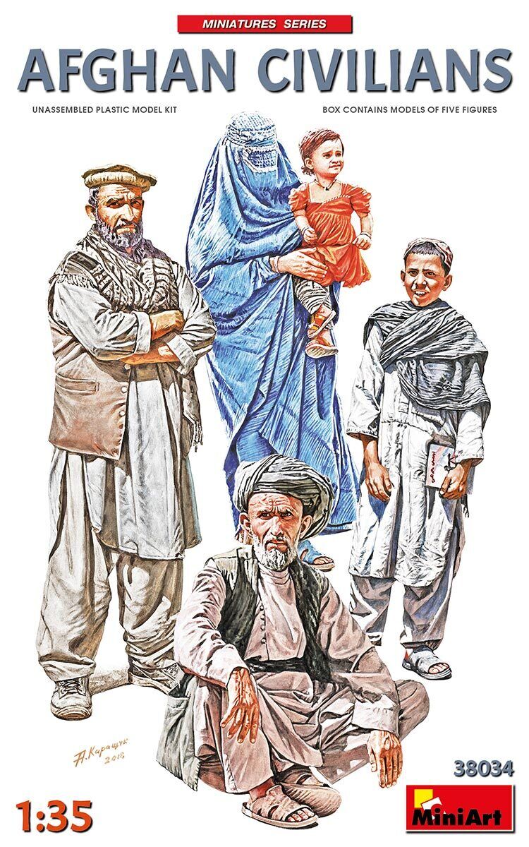 MiniArt 1/35 Afghan Civilians Plastic Model Kit