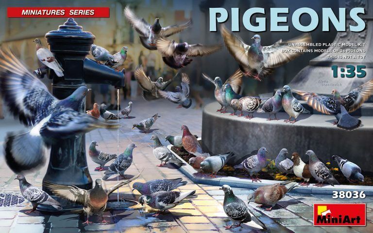 MiniArt 1/35 Pigeons Plastic Model Kit