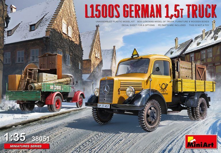 MiniArt 1/35 L1500S German 1.5t Truck Plastic Model Kit