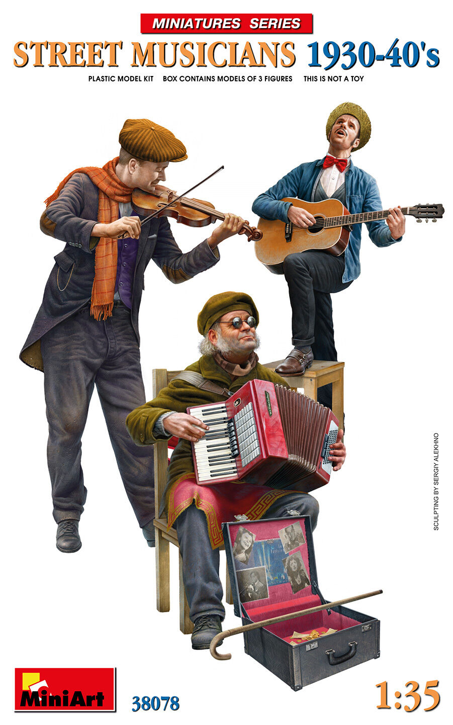 MiniArt 1/35 Street Musicians 1930-40's Plastic Model Kit