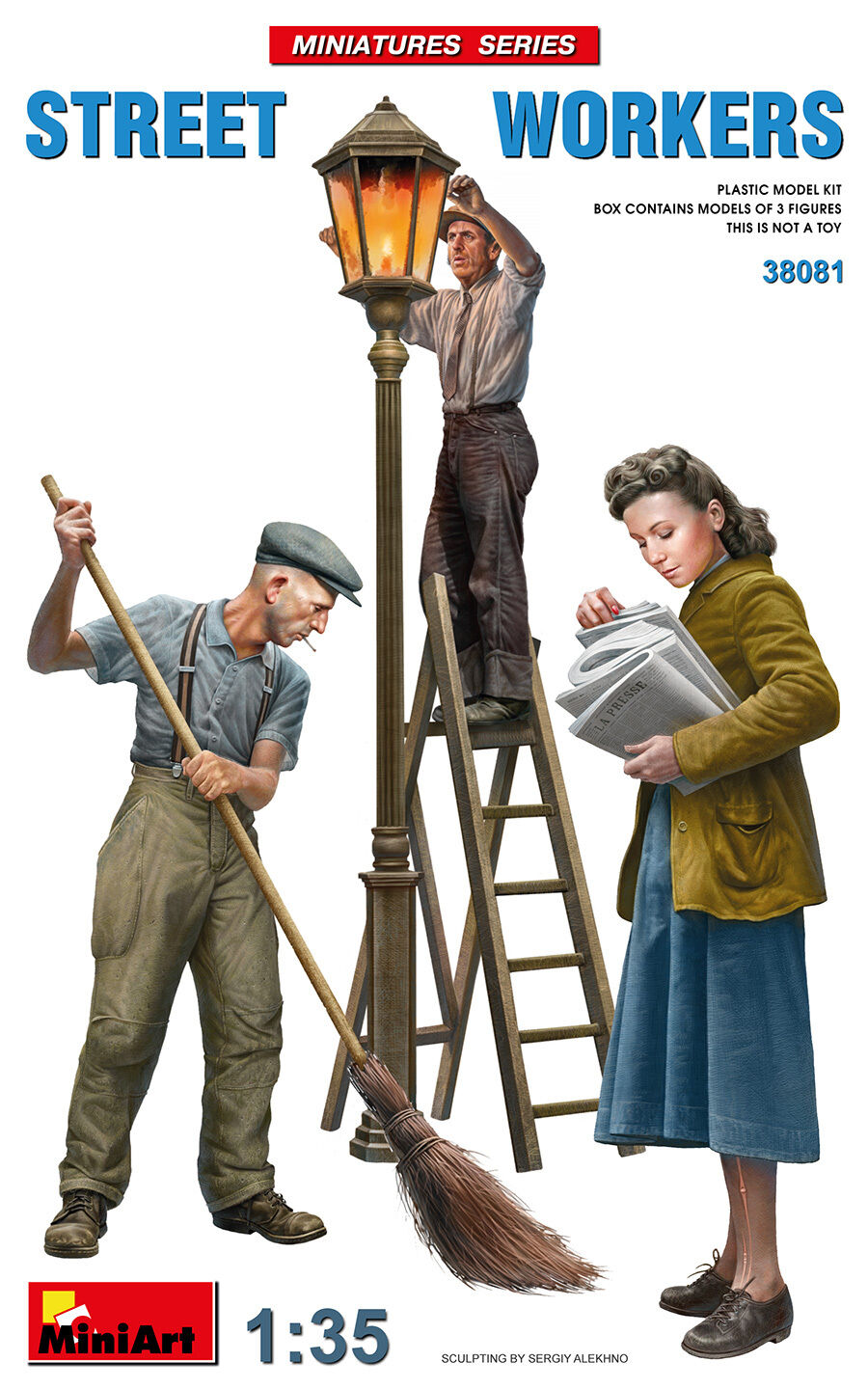MiniArt 1/35 Street Workers Plastic Model Kit